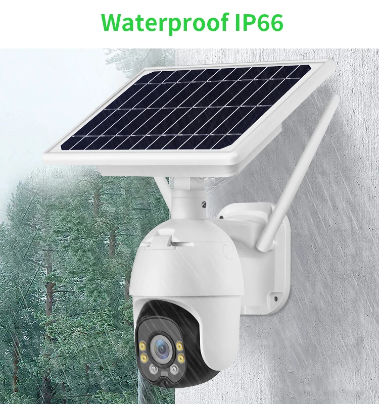 
Solar Power Security System Surveillance Battery IP Sim 4G Camera for Farm 