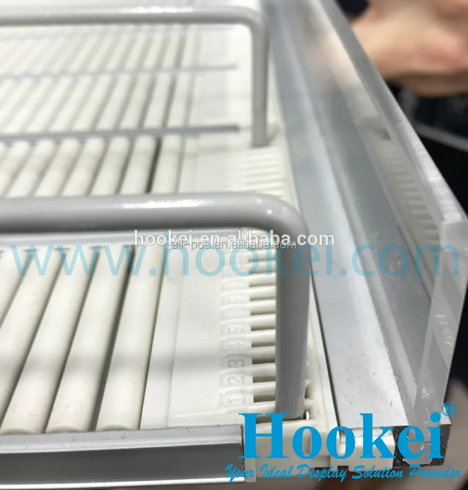 2023 New Supermarket Display Rack Auto Front gravity roller shelf for refrigerating equipment
