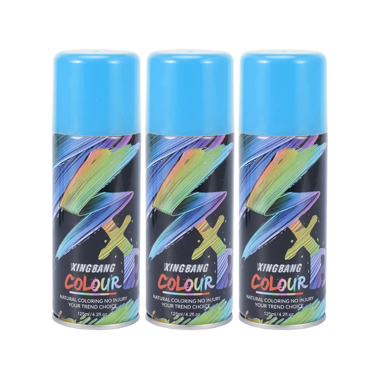 120ml factory price bulk sale fast dyeing temporary blue hair color spray