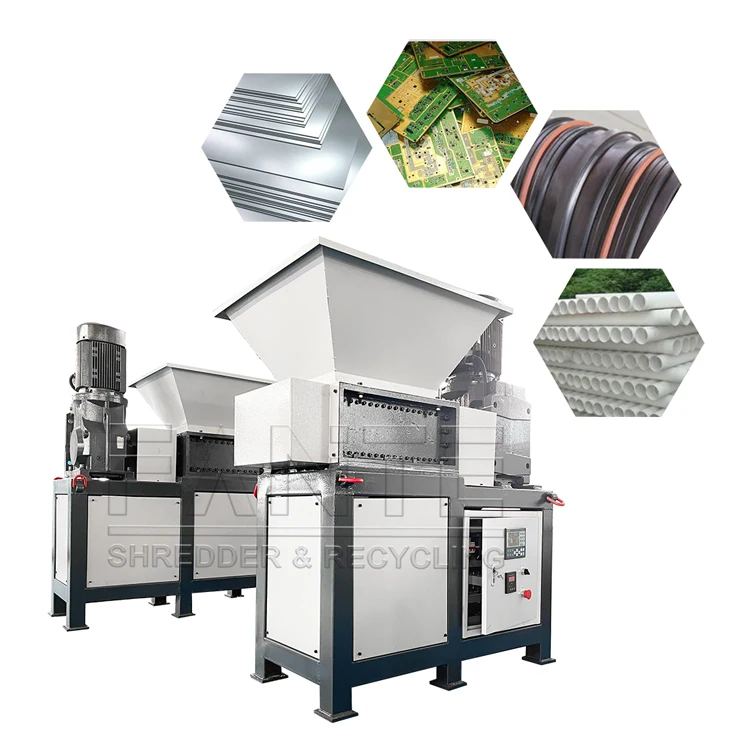 Copper wire /steel hard disk/ fabric industrial/ carton waste/ car tire/ recycling plastic shredder machine