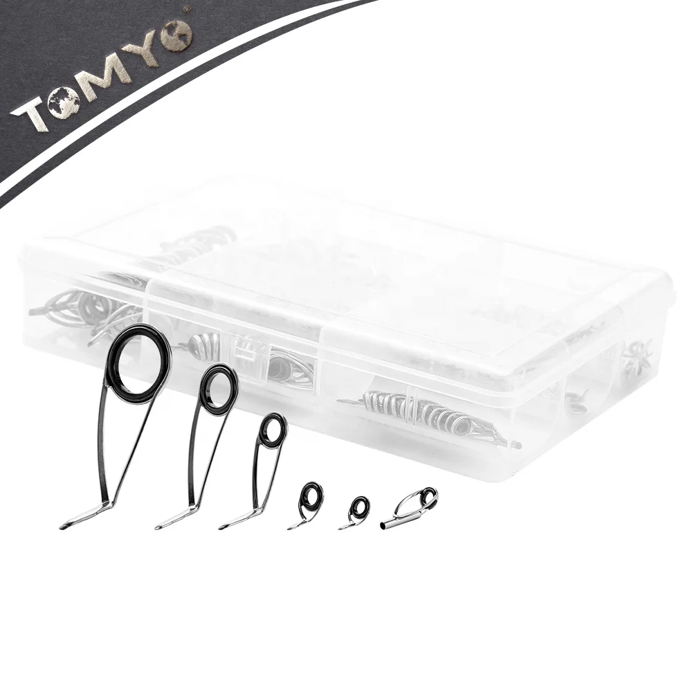 ToMyo Diy KLH25 Rod Guides Fishing Rod Guide Kit Repair Parts
