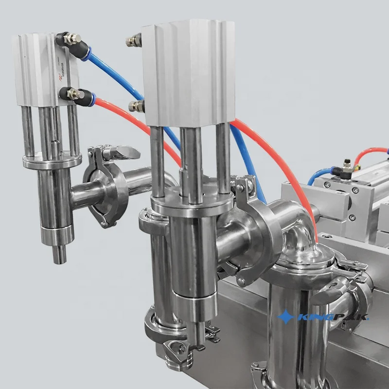 100ml Desktop Double Heads Pneumatic Automatic Liquid Filling Machine Price