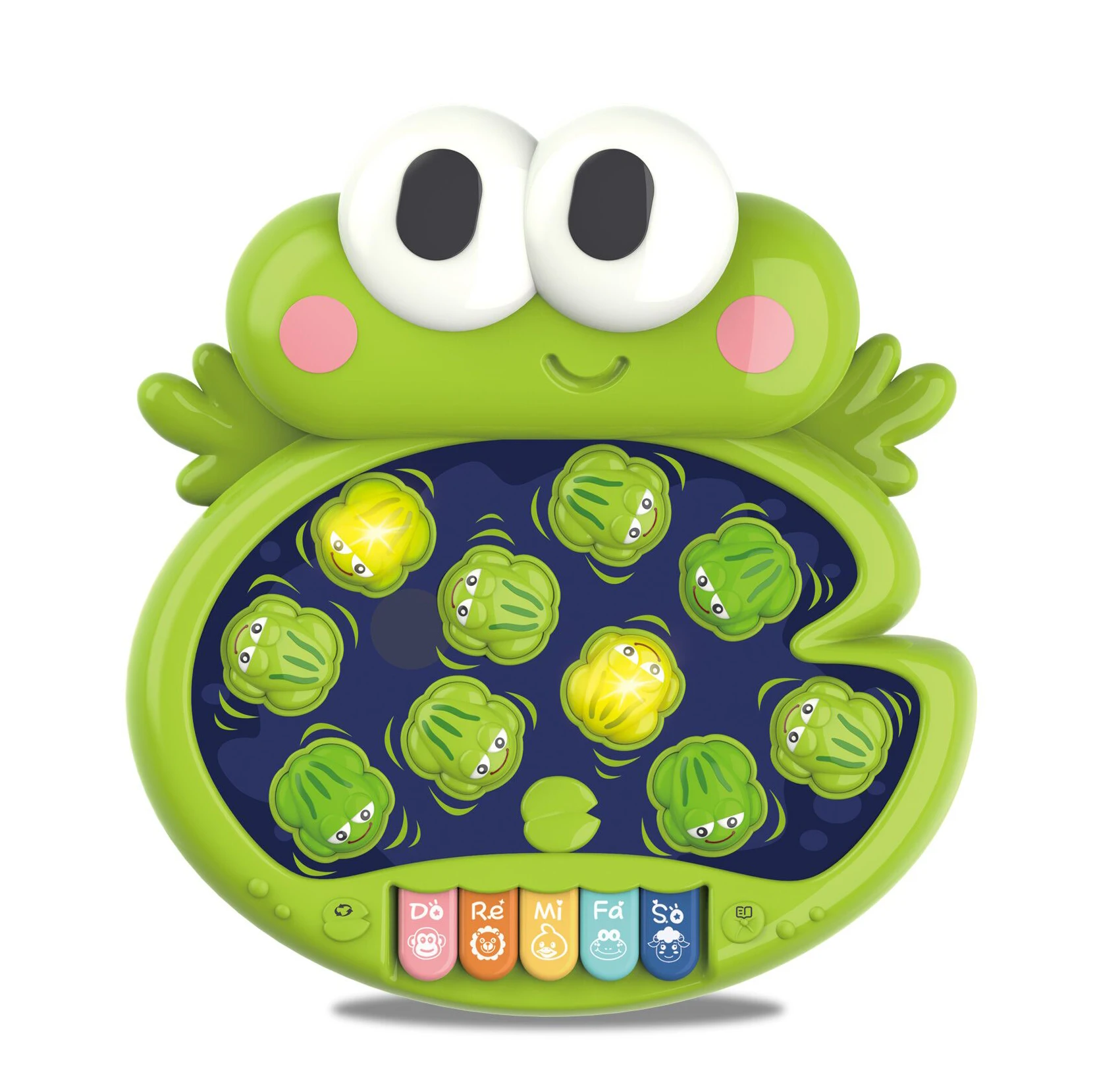 Electric musical hammer whack frog play machine piano keyboard early educational beat that board game for child