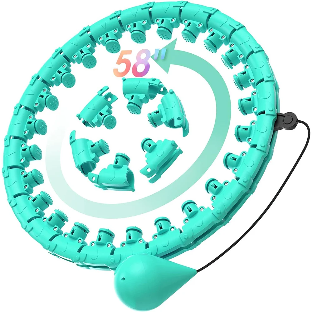 Съемный 2 в 1 Умный Фитнес-обруч для упражнений, тренировки, похудения, бесконечность, Утяжеленный обруч Hula Fit