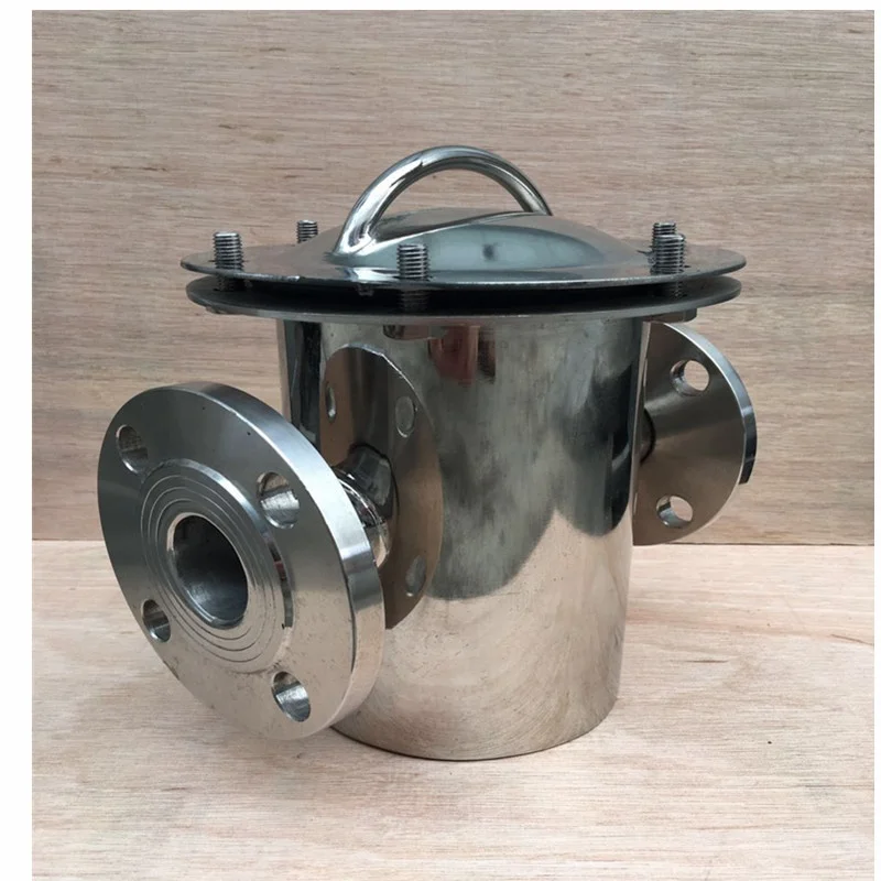 Swimming pool stainless steel 304/316 side-mount hair collector