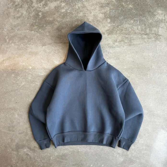 Dongguan manufacturers clothing oversized unisex loose plain solid blank cotton polyester neoprene hoodie for men