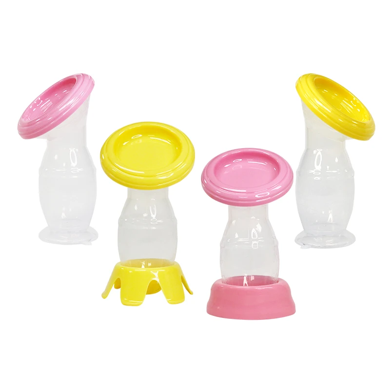 Factory Wholesale Silicone Breast Pump With Cover And Base  Mom Use Hands Free Breast Pumps
