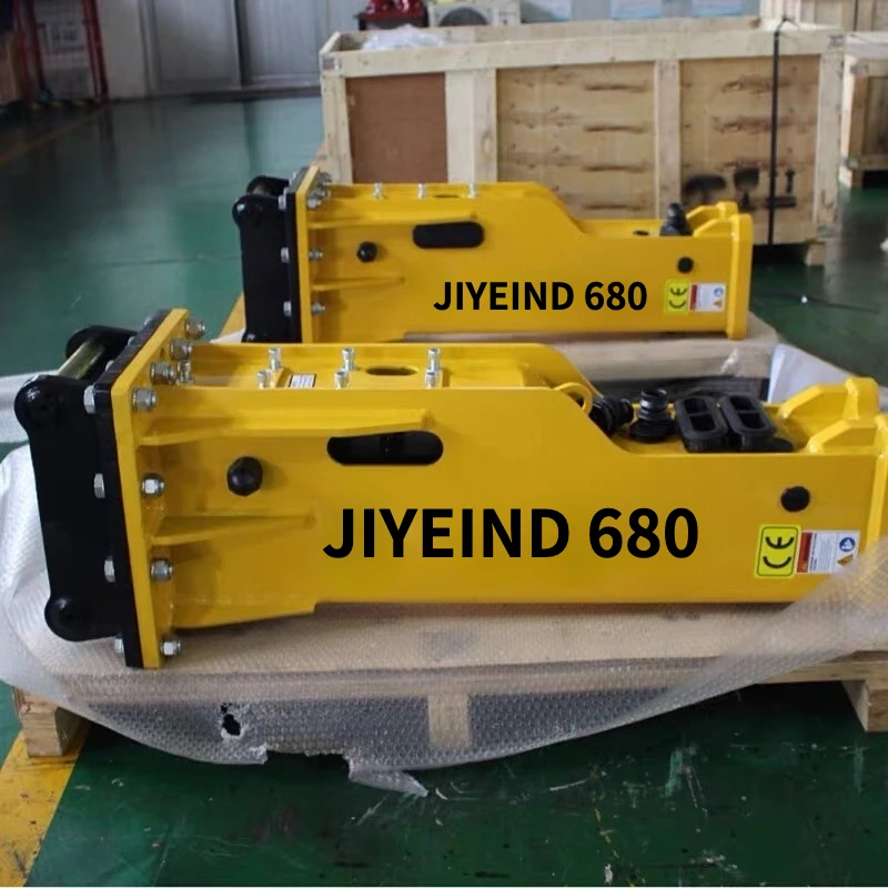 yantai jiye Demolition Breaker Hydraulic Hammer For Cat 6-9 Ton Excavator SB68   Excavator Small Hydraulic Hammer