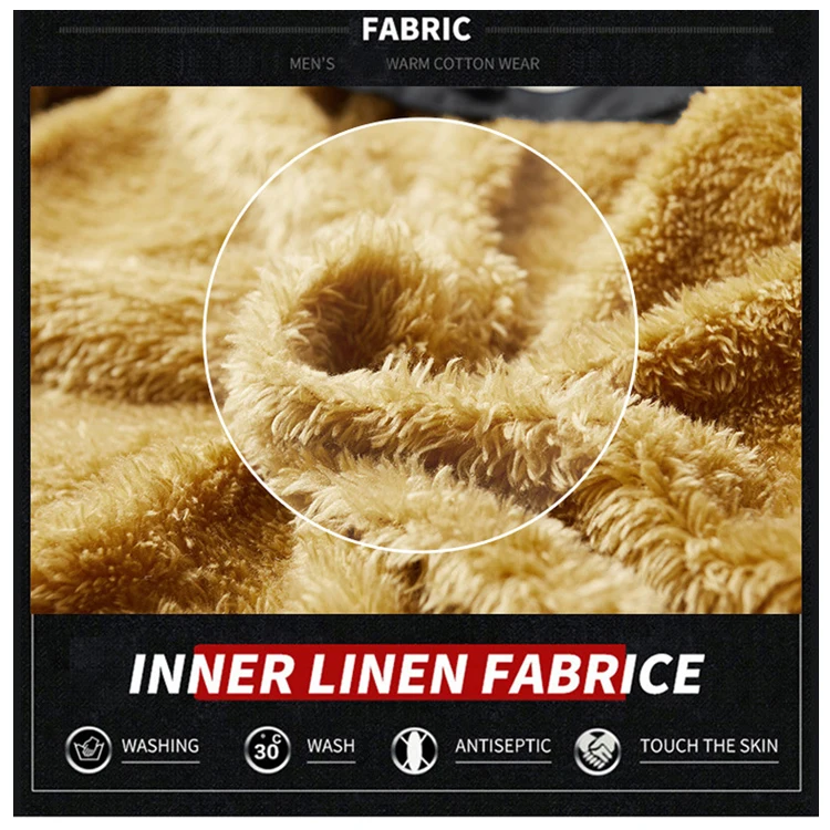 Wholesale 2023 heavy winter jaket man herren jaket 100% cotton Windproof and warm Detachable collar jacket for mens