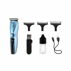 Kemei km-1431 Hot sales Professional Low Noise T Shaped Blade Quiet Motor Hair Clippers And Cordless Hair Trimmers