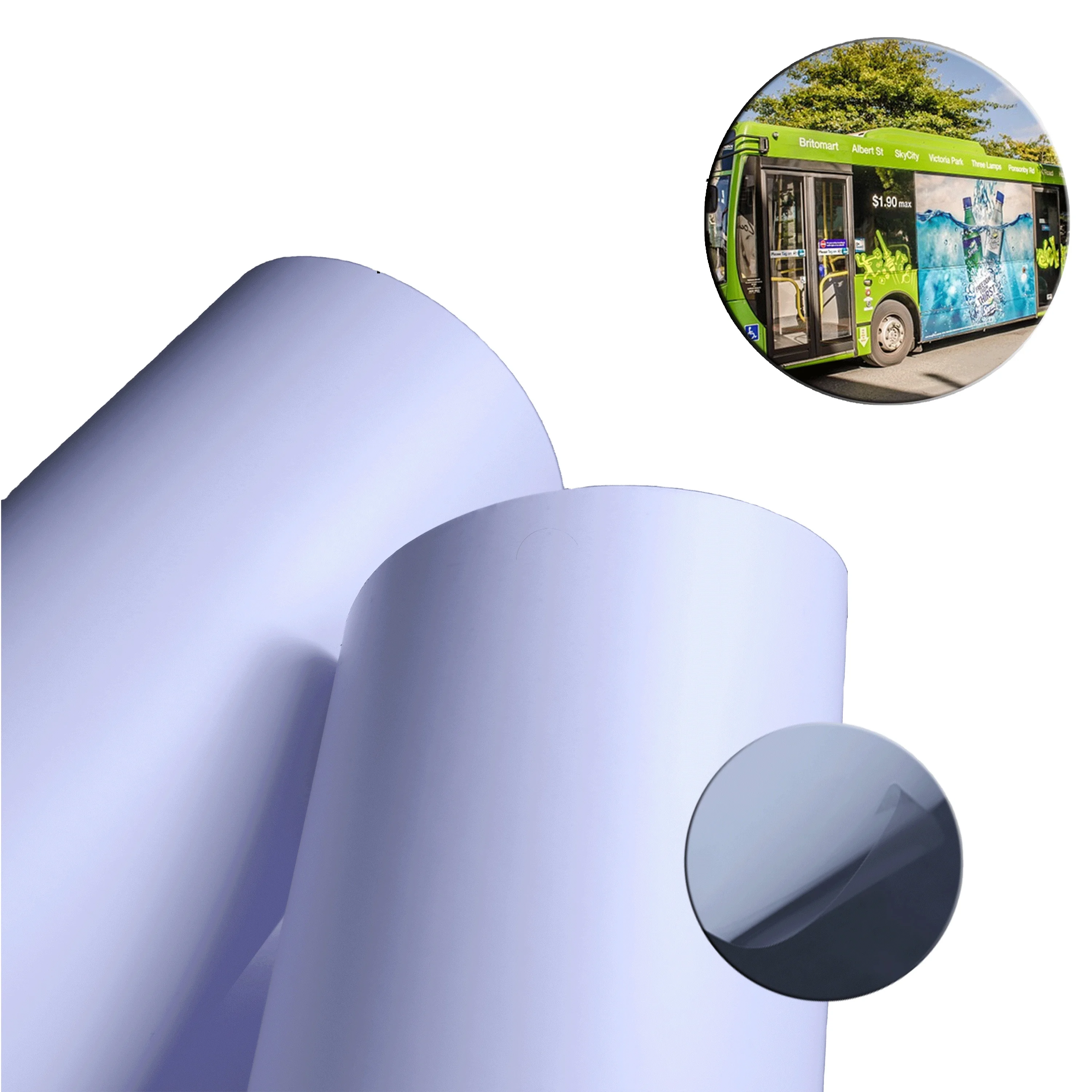 Wholesale Advertising Inkjet Self Adhesive Vinyl Sheets Removable/Permanent Clear Adhesive 80mic Film 140gsm Liner Glossy