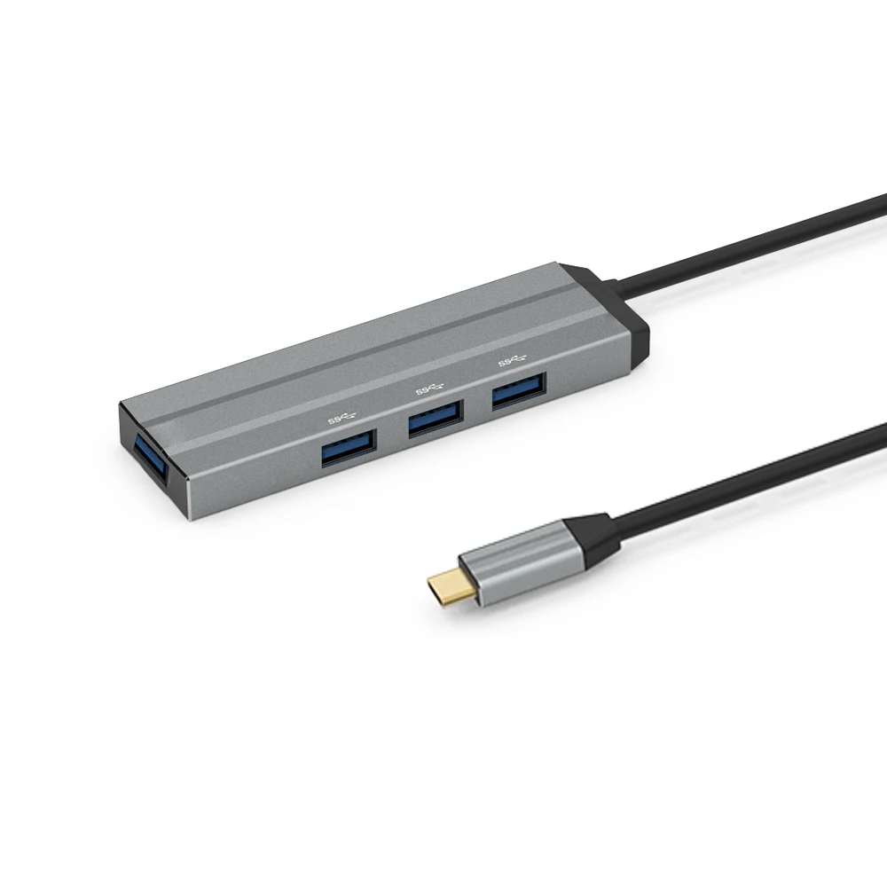 
4 in 1 USB C Hub Type C to 4 Ports USB 3.0 Hub Adapter Type C USB 3.0 4 Port Data Transfer Hub 