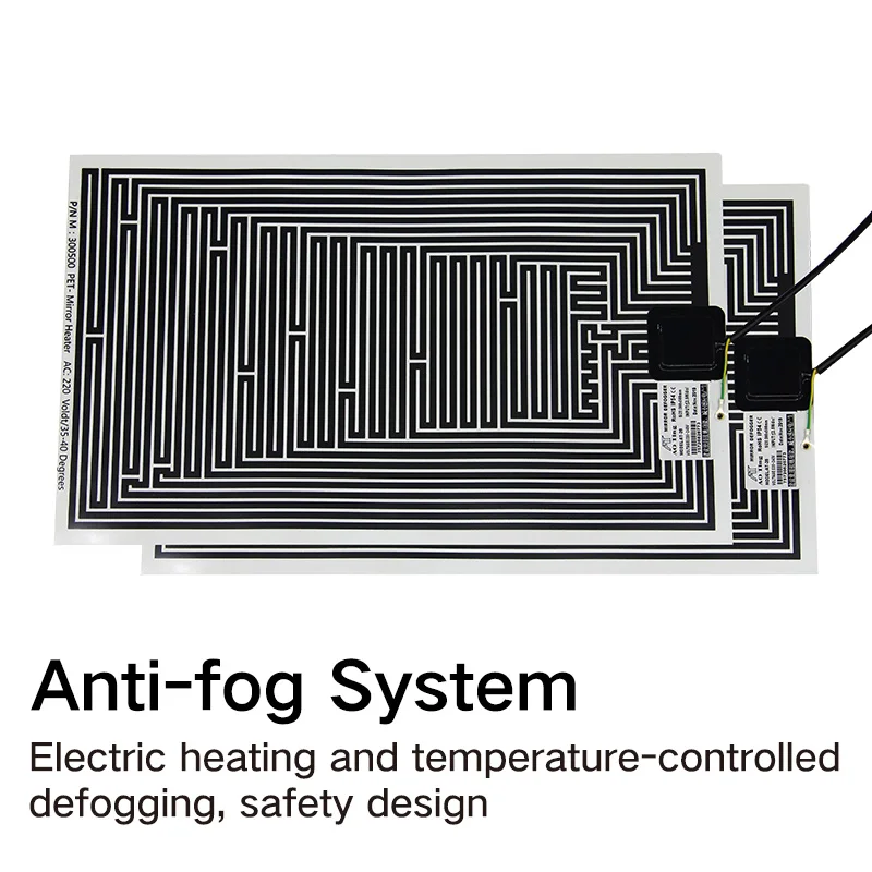 
Modern Rectangle anti fog dimmable mirror touch switch illuminated led bath mirror 