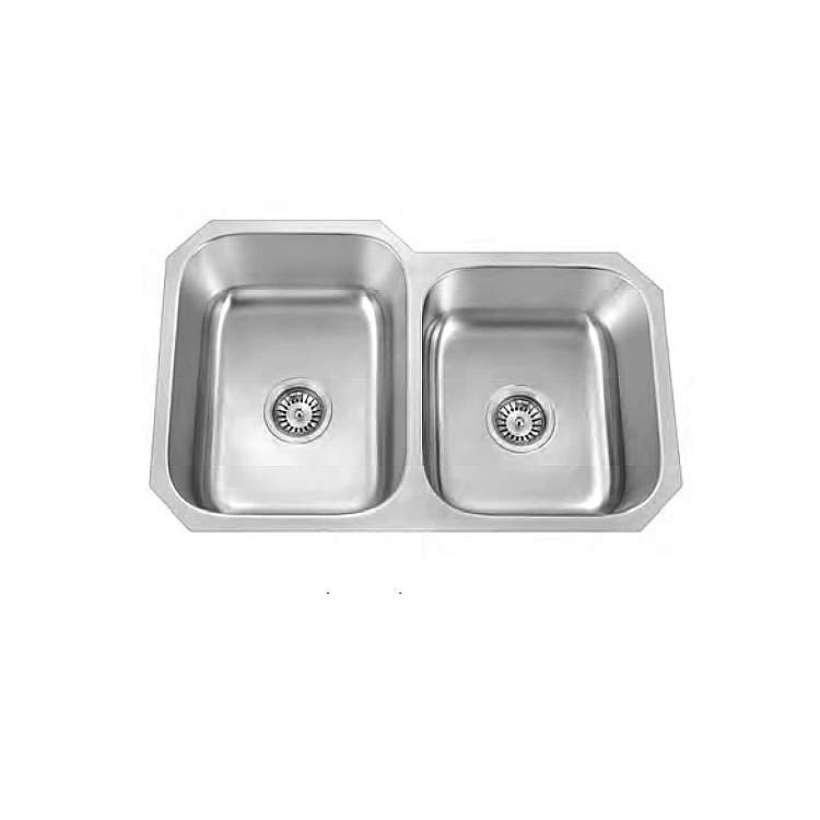 Promotional double bowls undermount stainless steel 304 bathroom rectangular kitchen sink basin/fregadero
