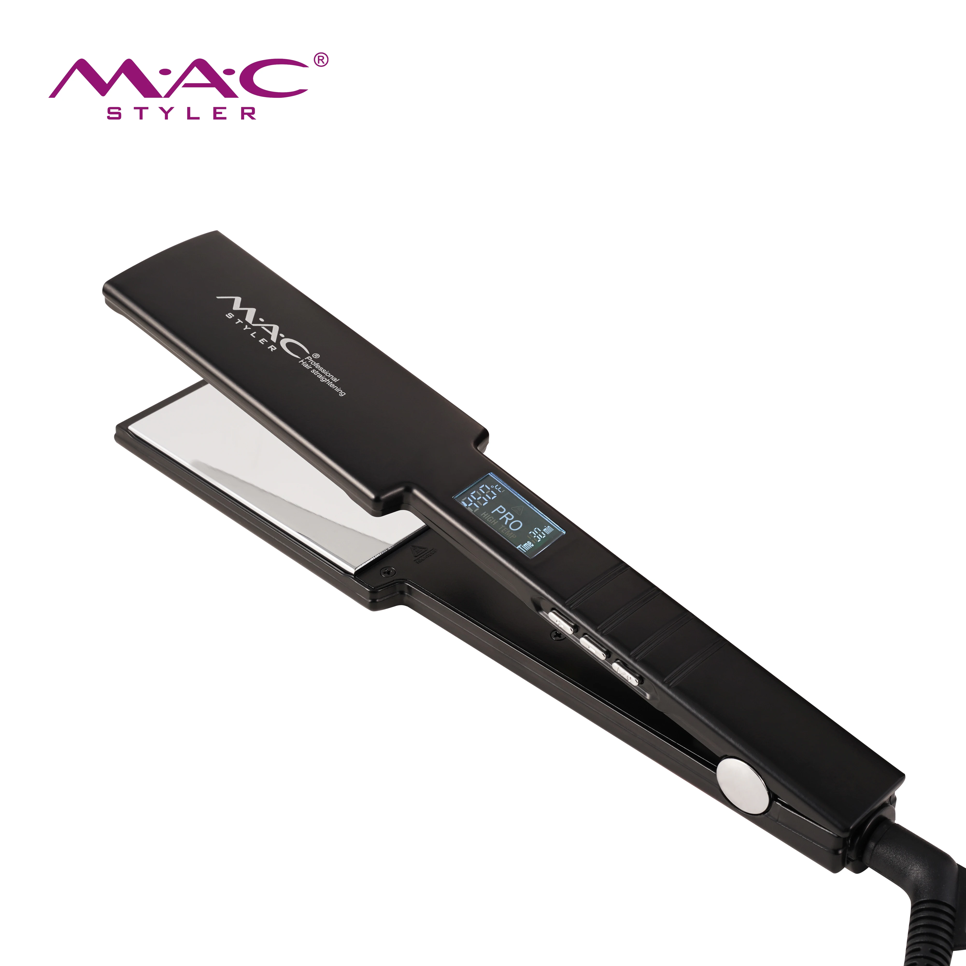 MAC Styler 450F Mirror Plated Flat Irons Titanium Flat Iron Professional Wide Plate Hair Iron Straightener