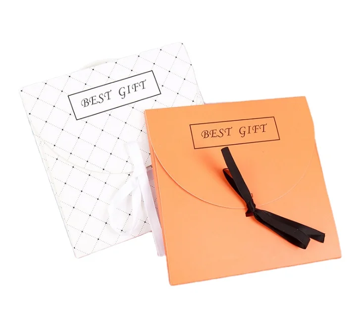 Custom Thank You Cards Wedding Invitation Cards Ribbon Greeting Cards with Envelopes