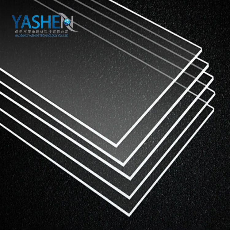 Custom large transparent acrylic cast  clear  pmma  sheet  1mm 2mm 3mm