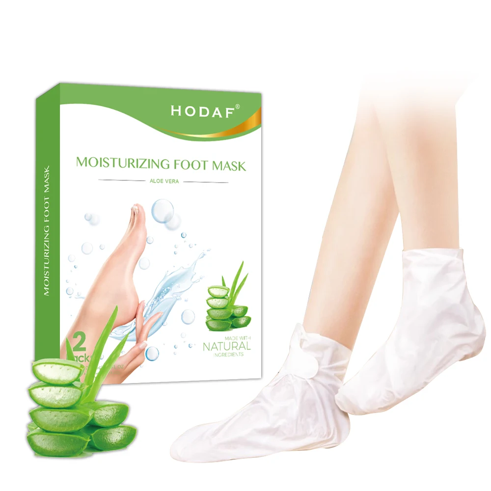 Natural Extracts Pedicure Whitening Skin Exfoliating Foot Mask Dry Cracked Feet Callus Dead Skin Remover