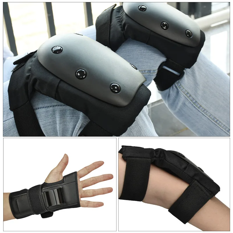 High Quality 6pcs/set Cycling Skating Protective Gear Elbow Skateboard Professional Support Knee Pads For Skate Pad