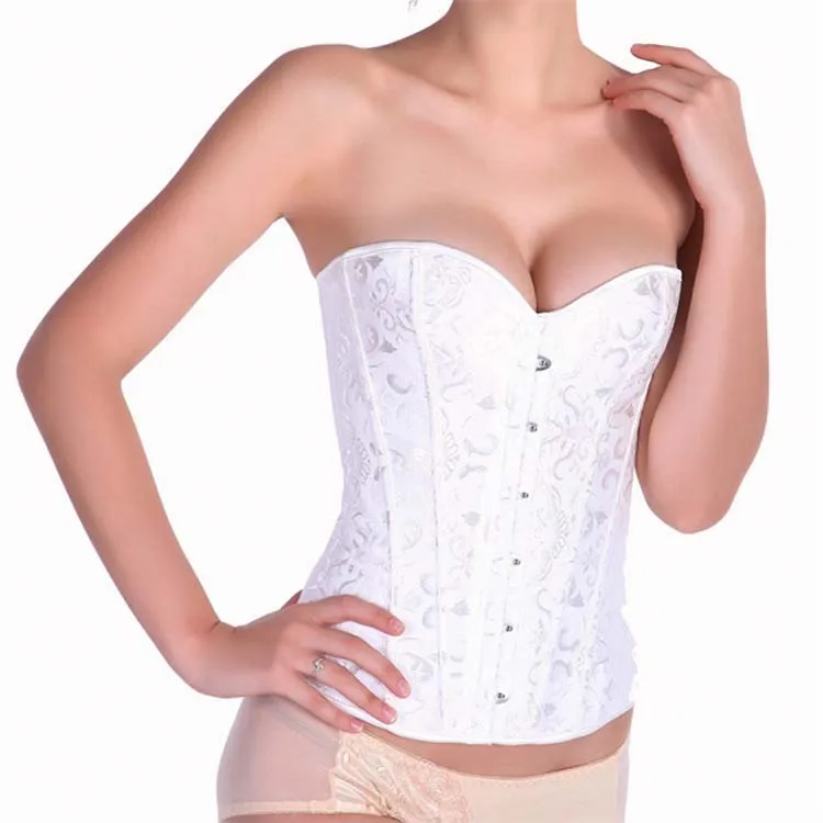 For Women Festival Corset Plus Size Corselet Corsage Boned Lace Up Vintage Style Punk Steam Women Retro
