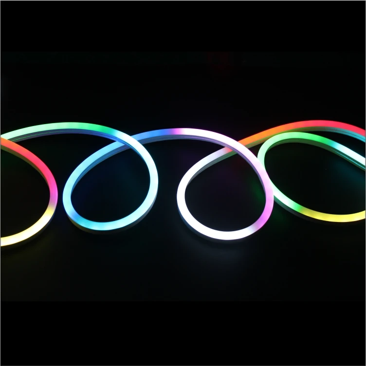 24 В DC RGB светодиодные полосы водонепроницаемые силиконовые гибкие неоновые для спальни гостиной игр украшения вечеринок