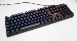 Mechanical keyboard 104 keys RGB backlit USB wired luminous gaming keyboard for PC laptop gamers