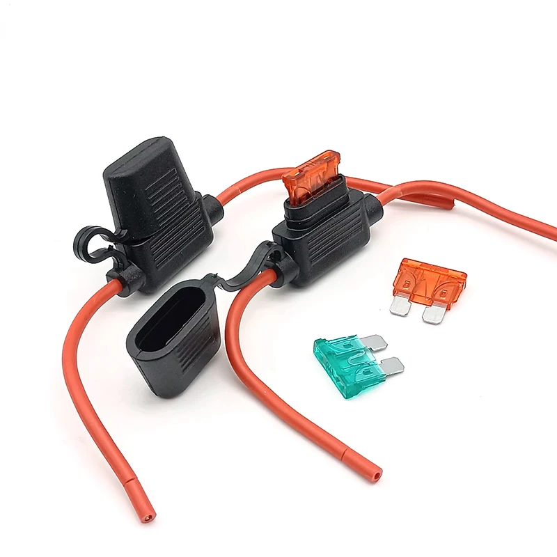 Автомобильный держатель предохранителя с проводом, малая/средняя полоса предохранителя 10A15A/30A