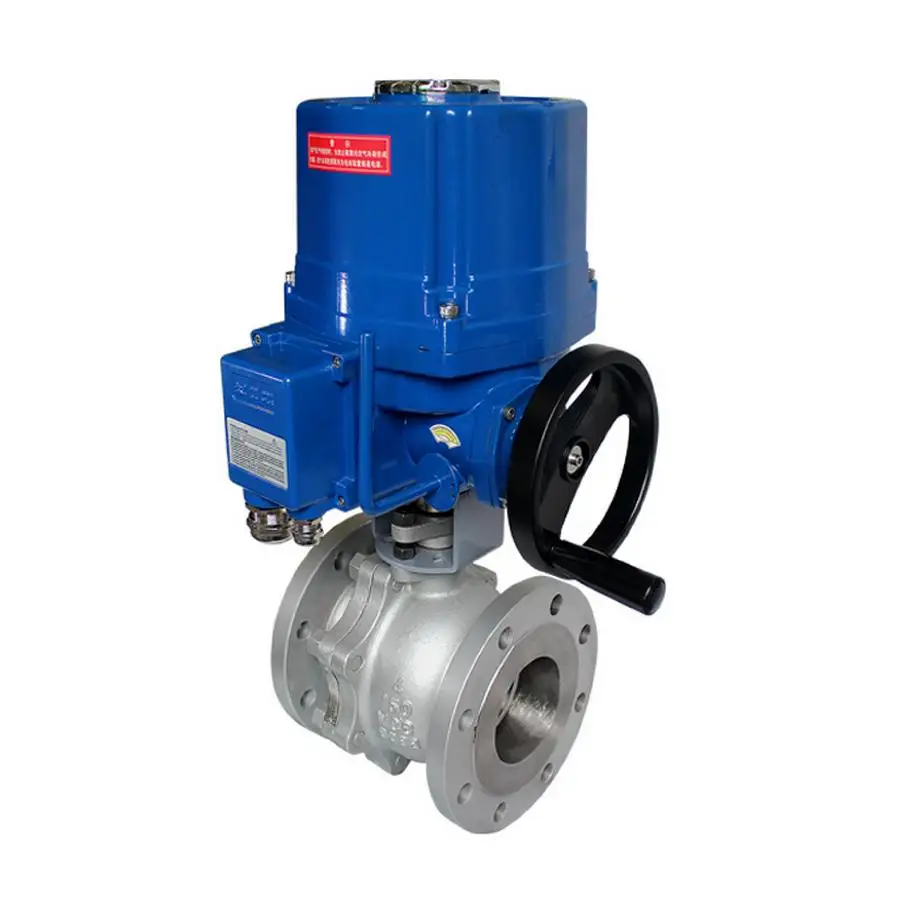 ANSI 150LB Explosion Proof Flange Electric Ball Valve Regulation type 4-20mA Stainless steel 304
