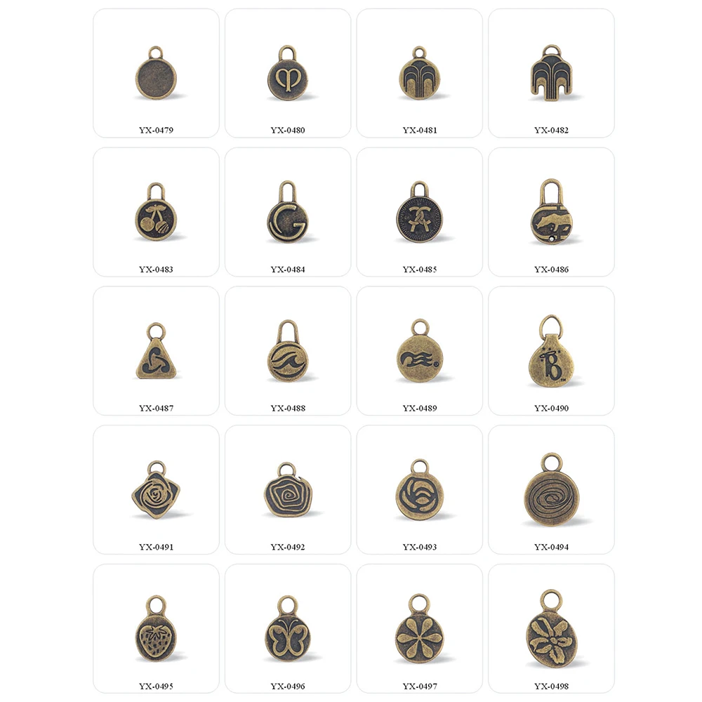 
YUANXING Custom Size #3 #4 #5 #8 # 10 Zinc Alloy Metal Round Pull Ring Zipper Puller For Handbag 