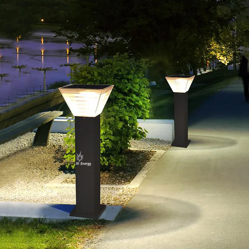 
High Quality aluminum solar lawn light lamp solar garden lamp 