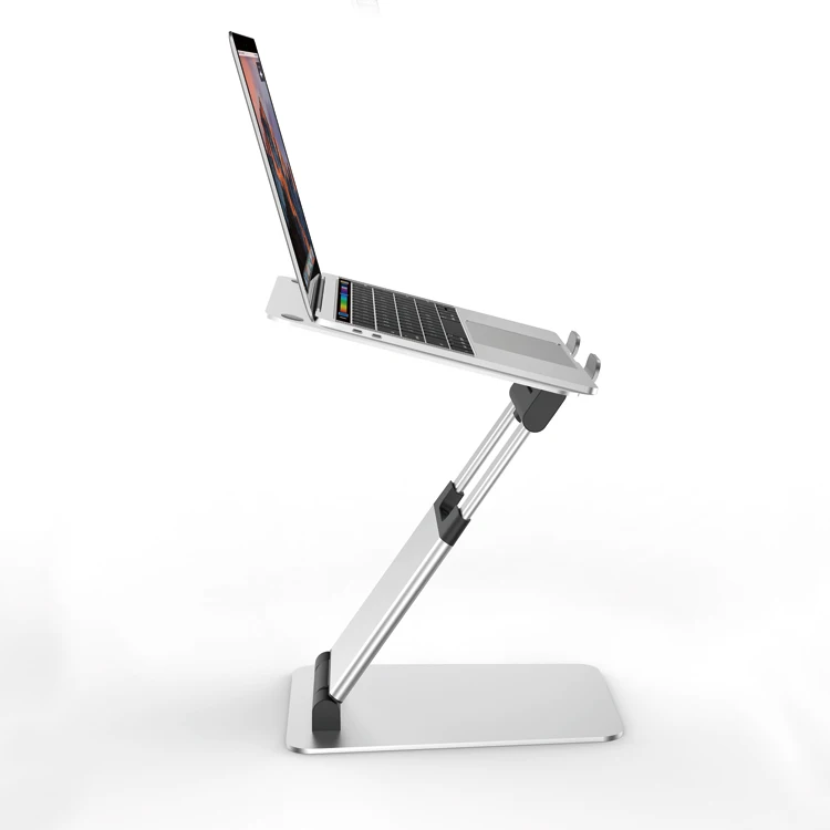 Great Roc Office Solutions Aluminum Ergonomic Notebook Laptop Holder Standing Workstation Laptop Lap Desk Portable Laptop Stands