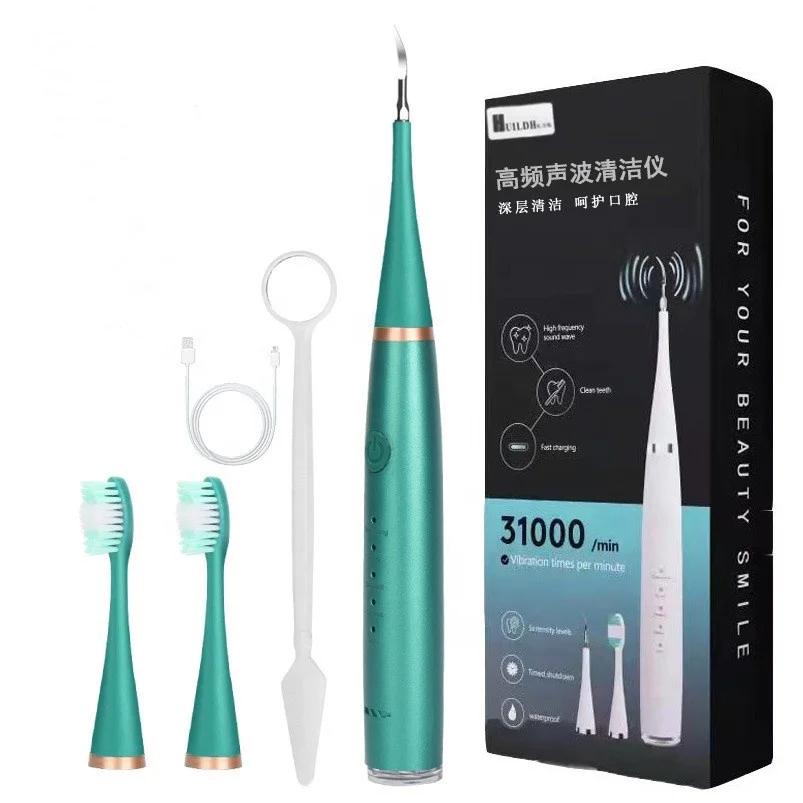 4 in 1 Sonic Electric Dental Teeth Calculus Plaque Remover Scaler Oral Hygiene Teeth Whitening Kit