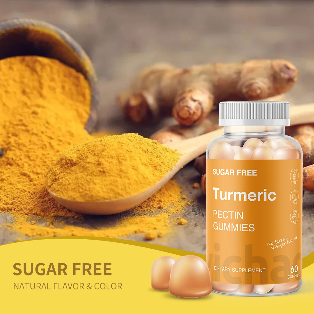 Yichao Turmeric Gummy Curcuma  Gummy for Joint Relief  Sugar Free Gummy