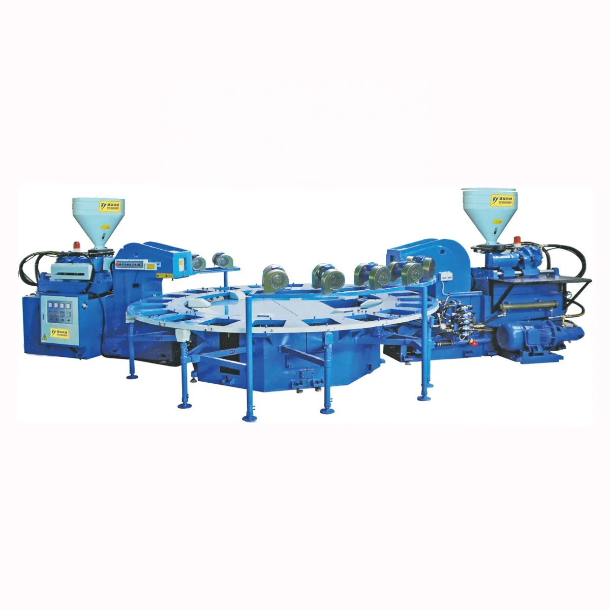 Rotary Type double color Plastic-Rubber Sole Injection Moulding Machine