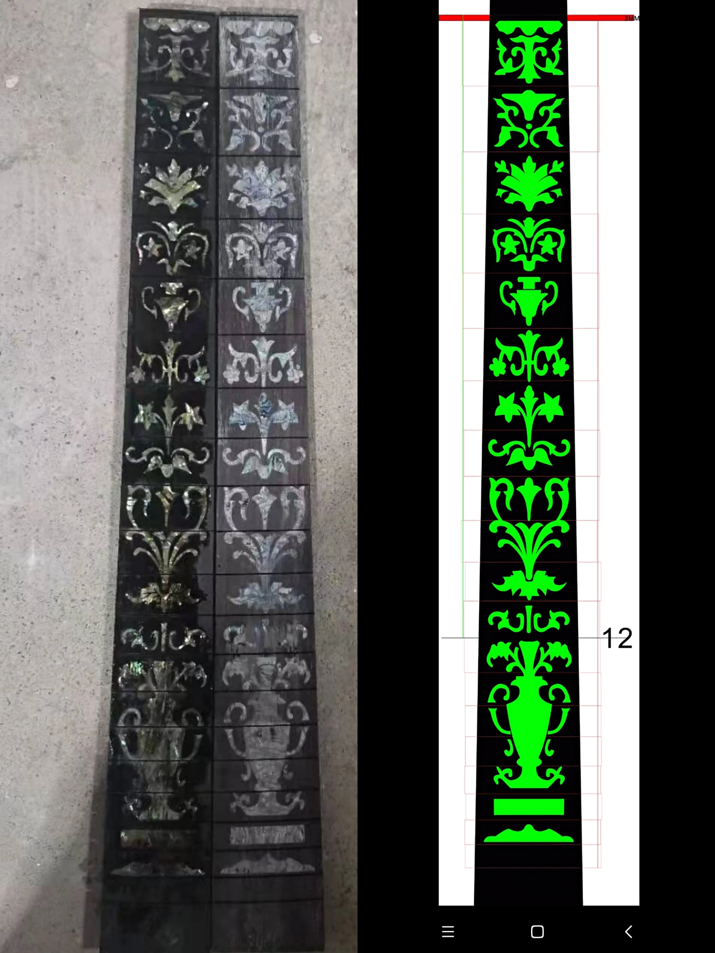 Musical instrument accessories Shell ebony wood acrylic inlay Source Guitar Fingerboard & Position mark manufacturer