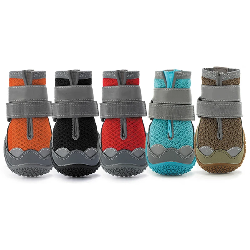 Non-slip Breathable Comfortable Dog Shoes Factory Wholesale All Season Can Wear Waterproof Customized Logo Modern Sustainable