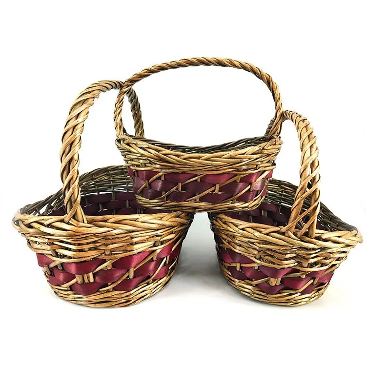 
New High Quality Picnic Hamper Basket Gift Wicker With Handles 