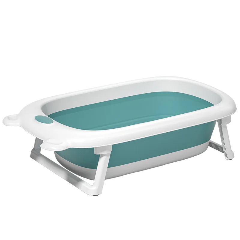 Amazon Hot Sale big size plastic toddler foldable bath tubs folding baby bathtub for kids