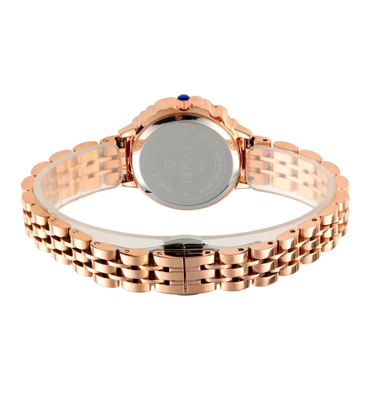 skmei 1799 high quality japan movt stainless steel band quartz watch price 316 women wristwatch relogio
