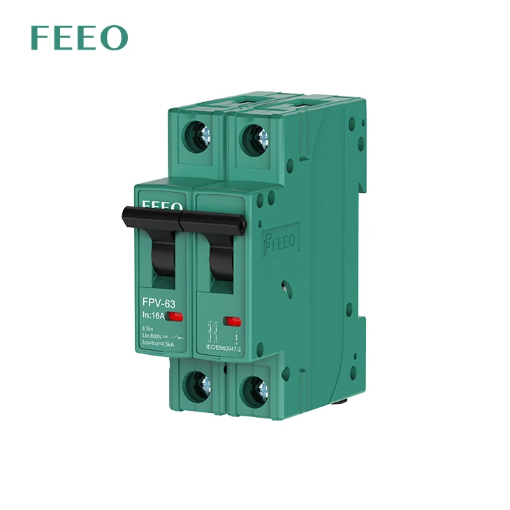 FEEO PV System Circuit Breaker 2p MCB for solar dc