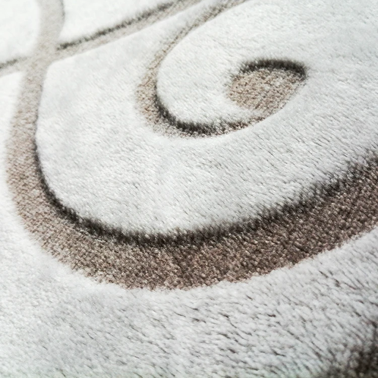 
wholesale new design back side cutting floral printed 3D coral fleece blanket throw 