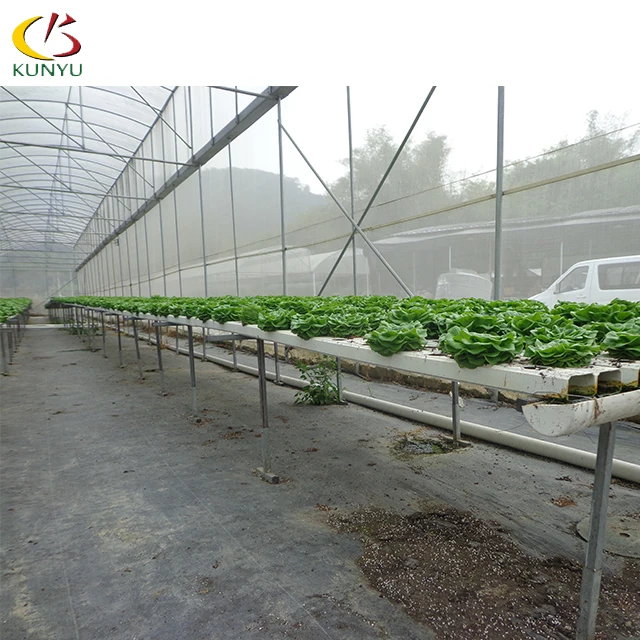 
pvc channel hydroponic nft growing systems for farm growing vegetable with hot dip galvanized frame/ stainless steel frame 