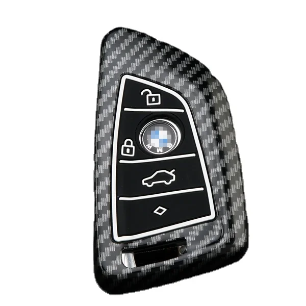 
latest car accessories car key cover smart key double protection for bmw f20 carbon interior car key 