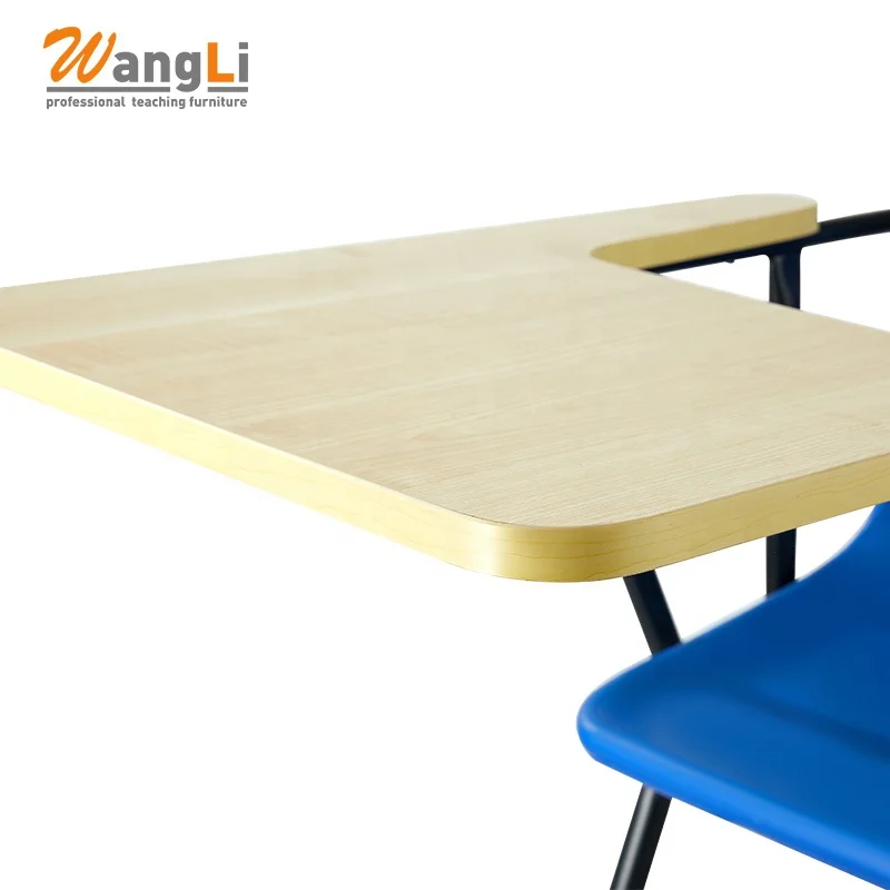 School Furniture Student Exam Chairs Plastic School Chair With Writing Board Modern Training Chairs
