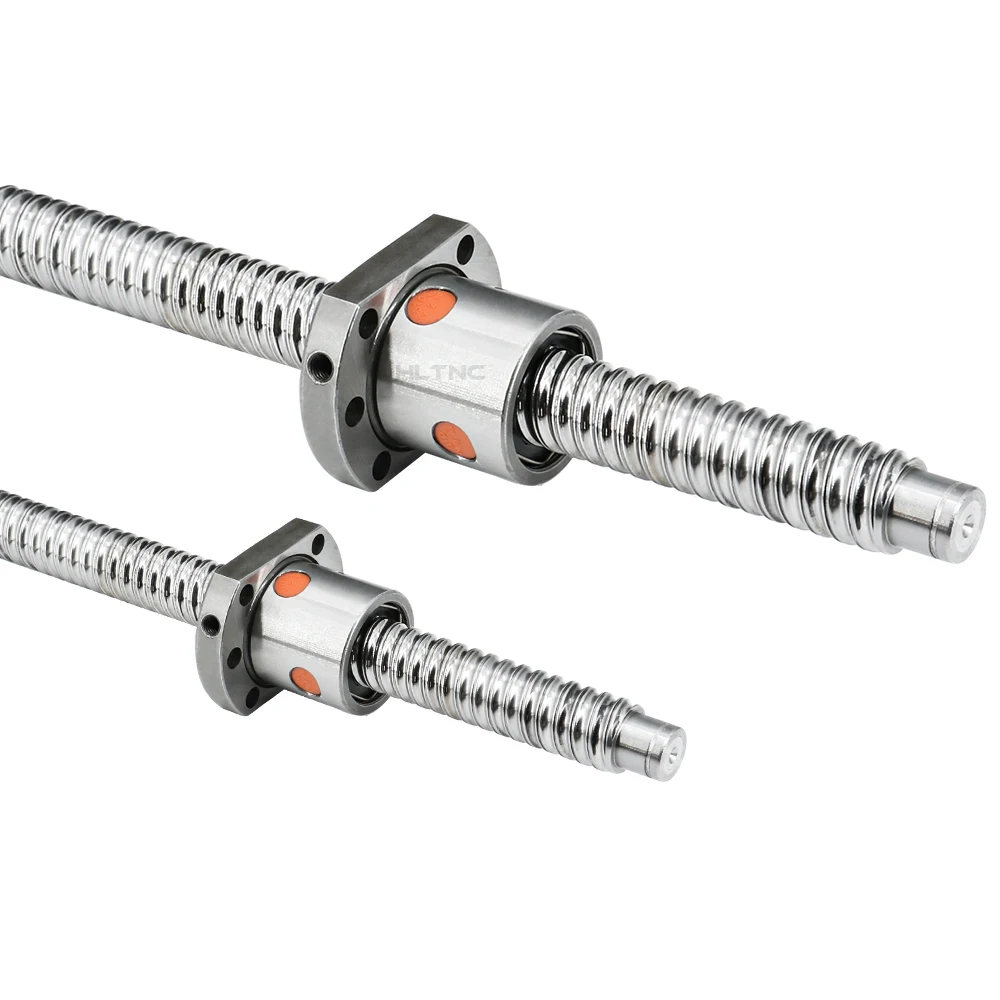 Зарубежный склад Ru ES 16 мм 1605 шариковый винт рулонный шариковый винт 1 шт. SFU1605 200 мм с фланцевой шариковой гайкой для деталей ЧПУ