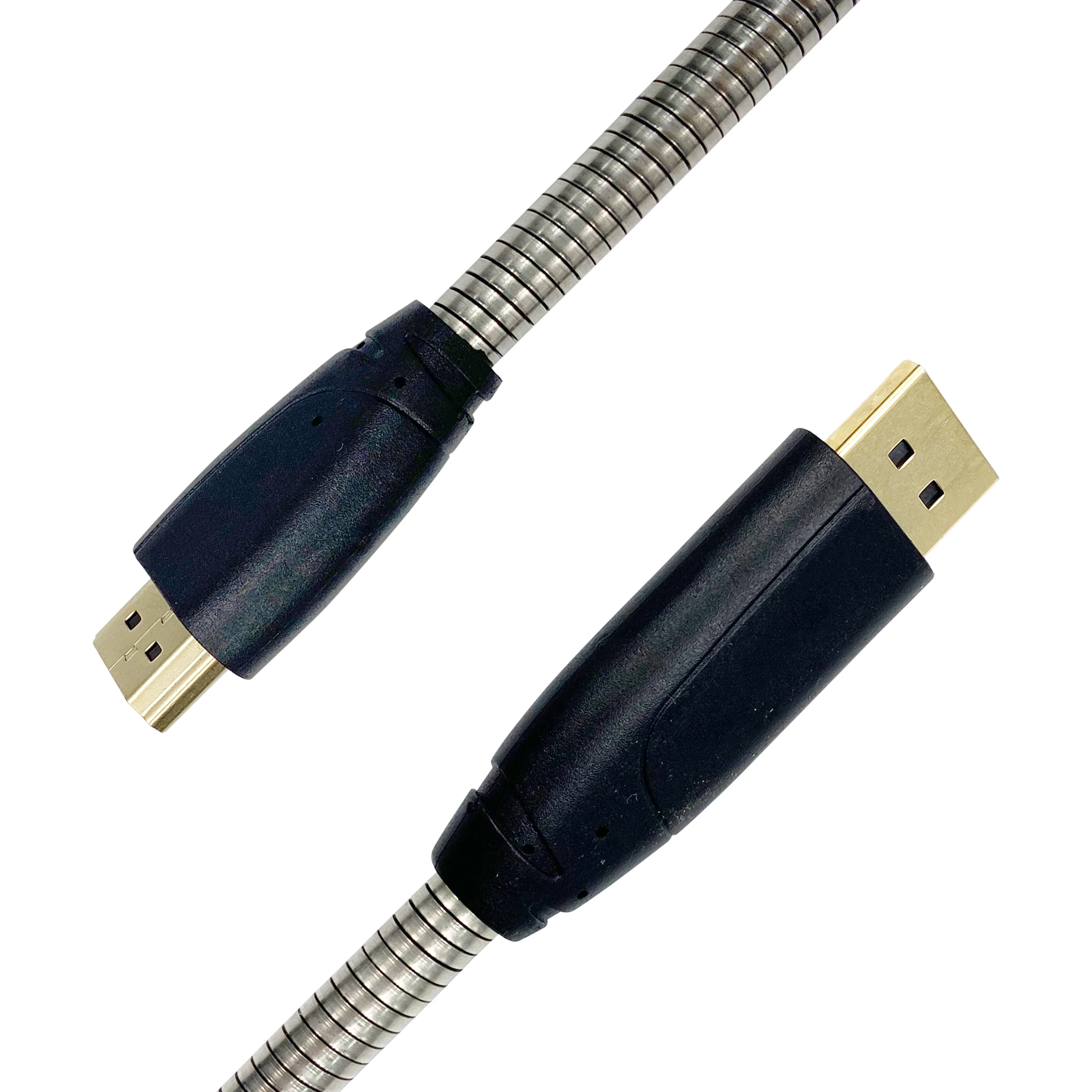 Gaming 4K DisplayPort to HDMI Audio Video Cable 24K gold-plated Male Connectors