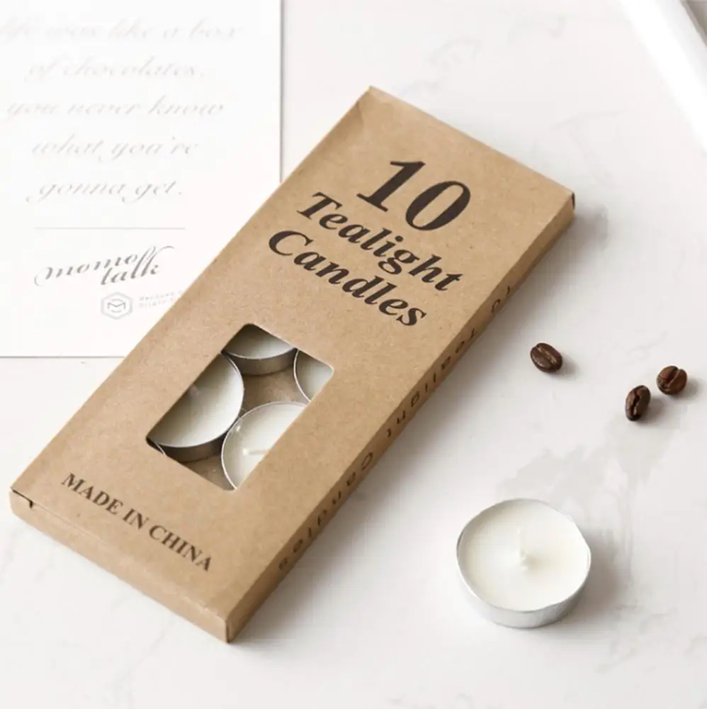 Custom Factory Long Lasting Mini Smokeless Tealight Candles For Dinners Parities Home Decoration Wedding