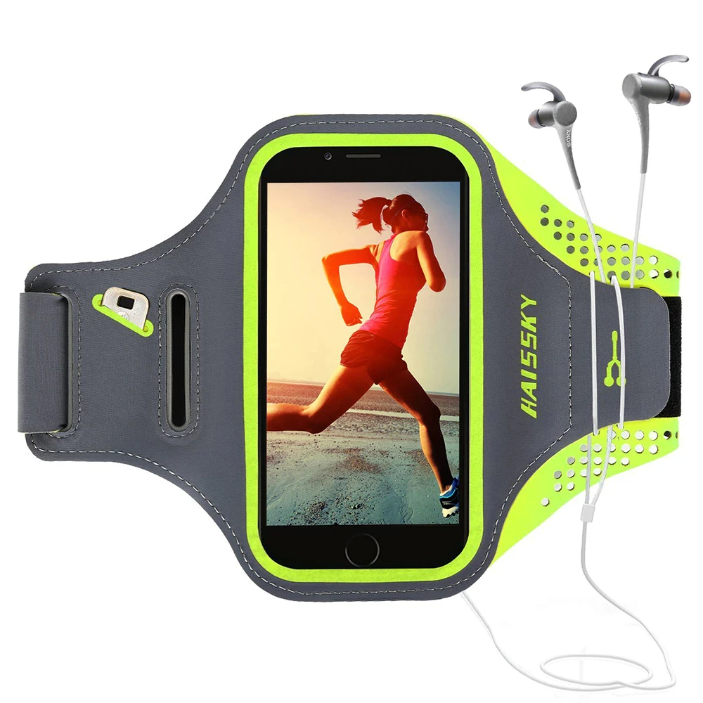 New Trendy Hot Sale Lightweight Touch Screen Breathable Sport Running Exercise Cellphone Holder Armband for Iphone 15 Saumsung
