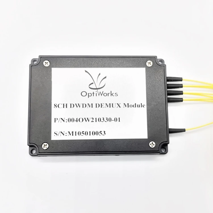 
WDM Module 200G 1520-1570nm Wavelength Division Multiplexer 8 Channel Fiber Optic MUX DEMUX DWDM Module 