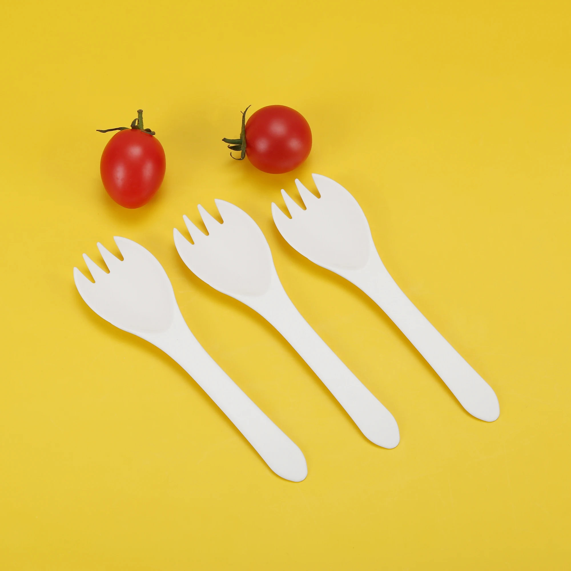 Disposable Corn Starch Plastic Spork Biodegradable